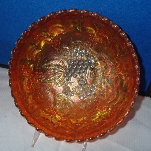 Other - Vintage Marigold Carnival Glass - large bowl